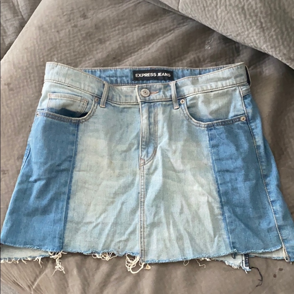 Express two-toned skirt